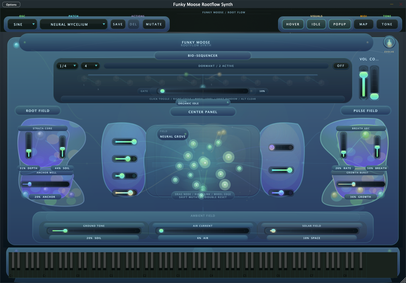 Funky Moose Rootflow Synth Screenshot